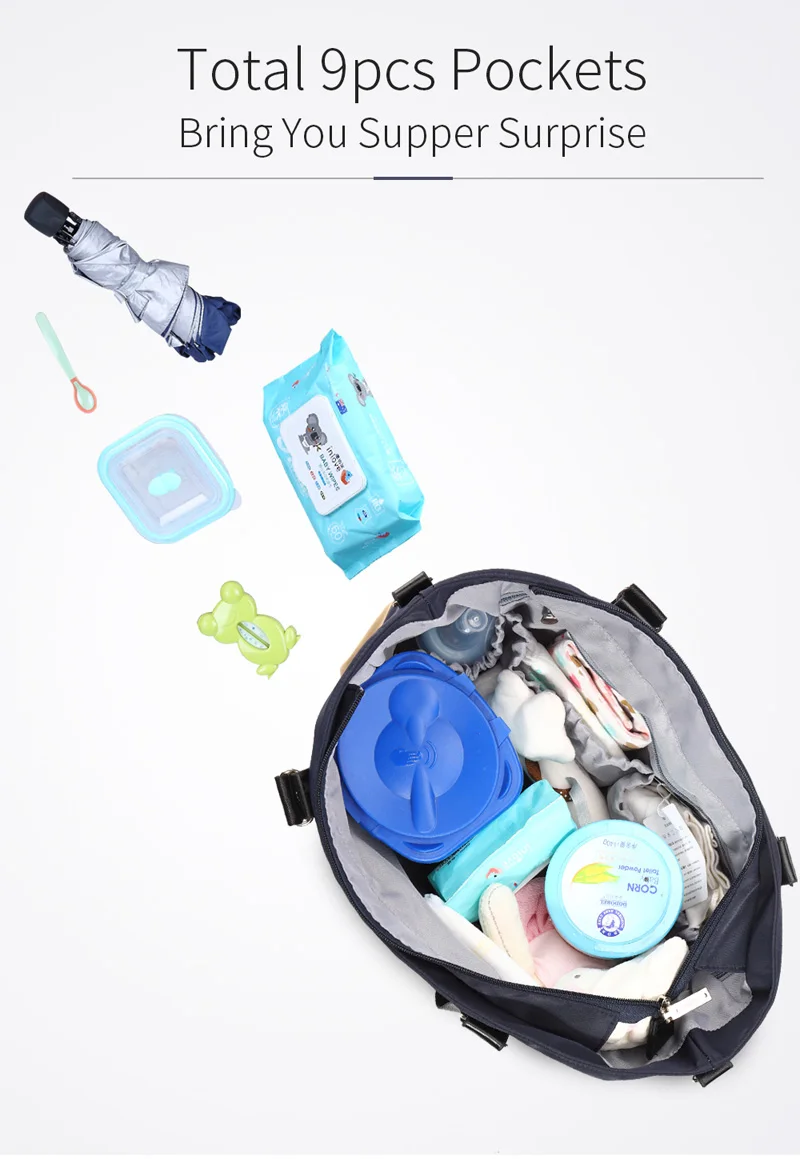 Новая сумка для подгузников для коляски, водонепроницаемые детские сумки для мамы, большая вместительность, многофункциональная сумка для беременных, переносная сумка для мам