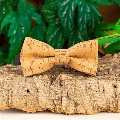 Пробковый галстук-бабочка для мужчин, аксессуары для свадебной вечеринки, подарок для мужчин, деревянный галстук-бабочка, L-039 - Цвет: L-039-Q