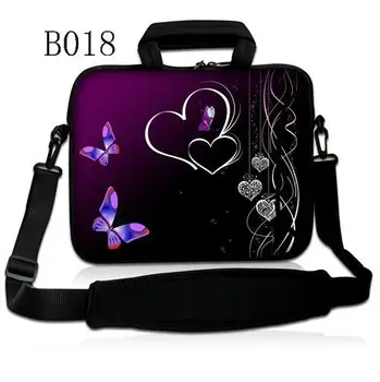

Fashion Purple Hearts Butterfly Neoprene 10.1" 11.6" 13.3" 14" 15.6" 17.3" Laptop Sleeve Shoulder Carry Bag Case Cover