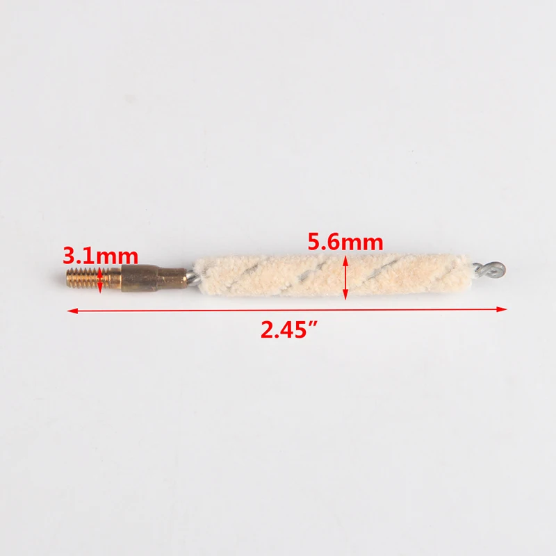 Tactical .177cal Mop Brush Cotton Clean Swab Gun Cleaning Brush for Hunting Rifle  5pcslot RL37-0049-177 (7)