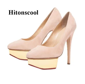 

Women High Platform Pumps Sexy Suede High Heels Ladies Spring Wedding Party Shoes Woman