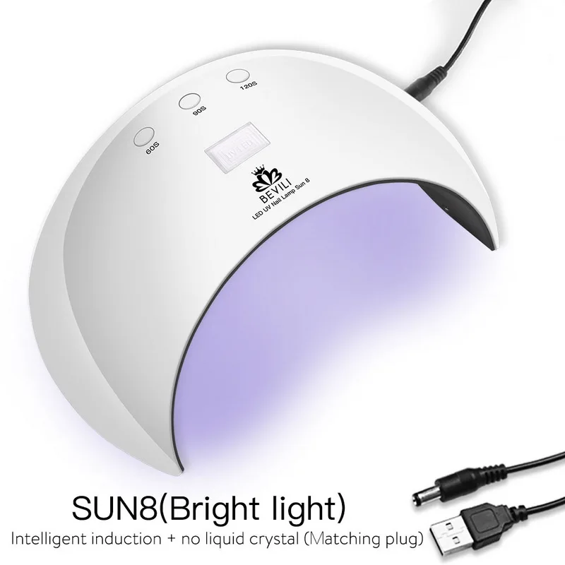 SUN8 лампа для ногтей светодиодный аппарат фототерапии USB 24 Вт Сушилка всех Гель