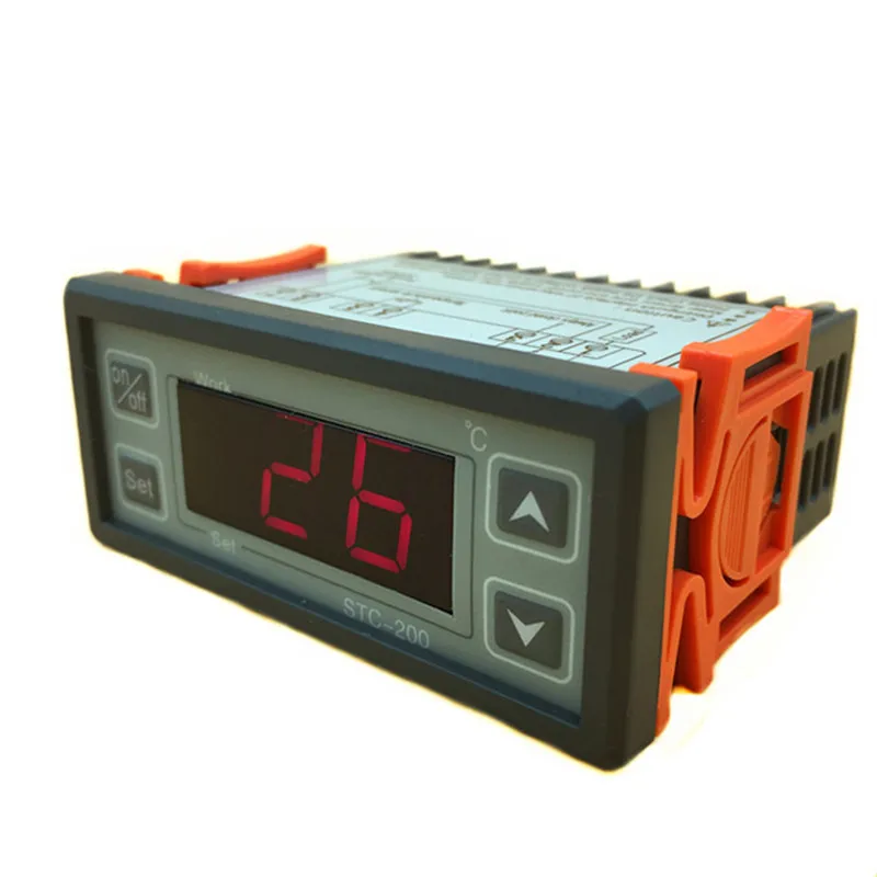 

Free Shipping electrons microscopic computer temperature control thermostat switch cold storage stc-200 alarm