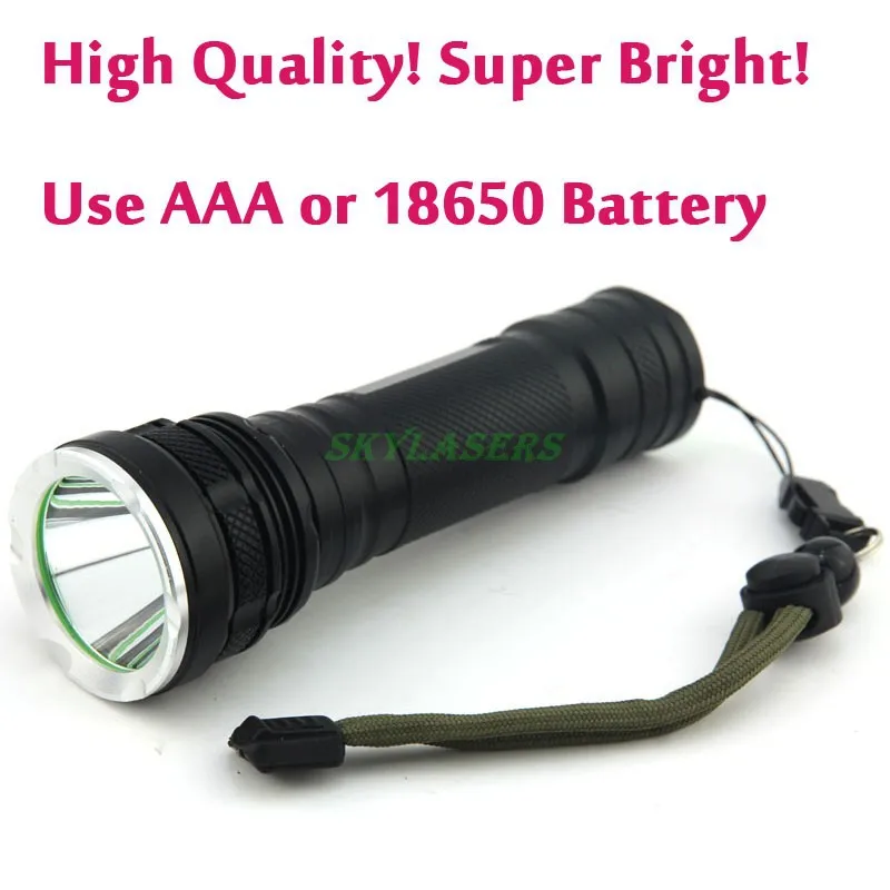 Одежда высшего качества 2300lm CREE XM L2 светодиодный фонарик Применение 26650/3 * AAA L2 фонарик черный Цвет