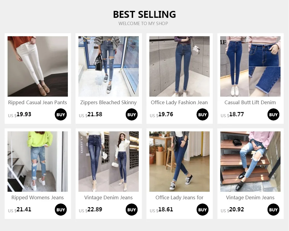 Ripped Zippers Jeans for Women Destroyed Stretch High Waisted Pencil Jeans Skinny Office Lady Ankle- Length Denim Pants