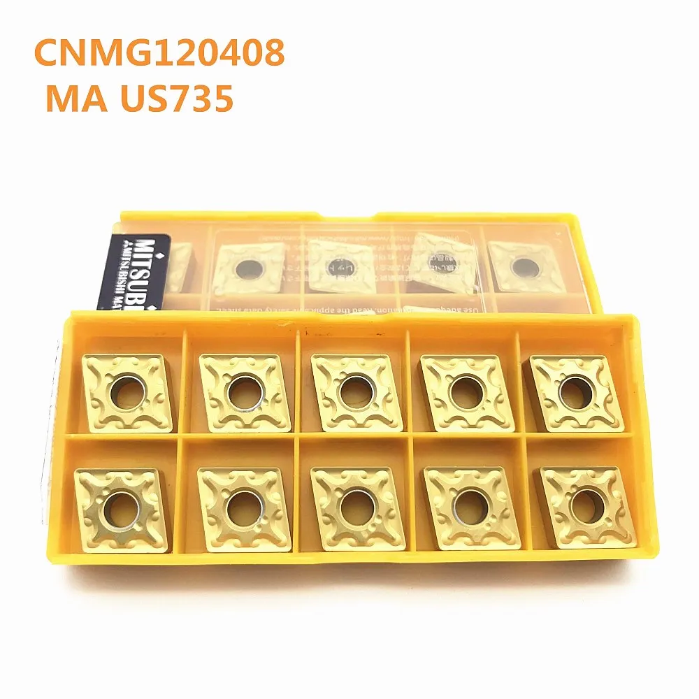 20PCS Carbide insert CNMG120408 MA US735 metal turning tool external turning tool carbide cutting machine lathe