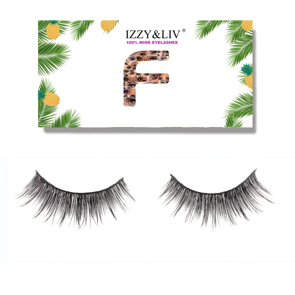 IZZY & LIV 100% настоящая норка 25 мм ресницы длинные Конфеты 5 пара/лот набор K C 3D