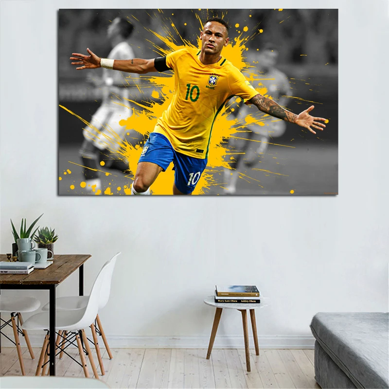 Neymar Brazil Hd Wallpaper Canvas Painting Prints Living Room Home Decor Modern Wall Art Oil Painting Posters Colorful Pictures Neymar Brazil Hd Wallpaper Canvas Painting Prints Living Room Home Decor Modern Wall Art Oil Painting Posters Colorful Pictures