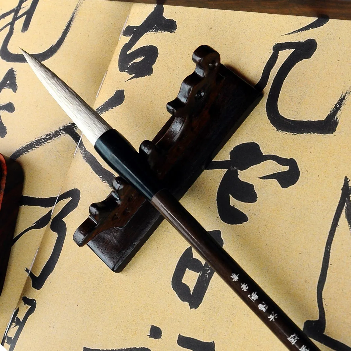 Free shipping RuyangLiu woolen writing brush for running script cursive