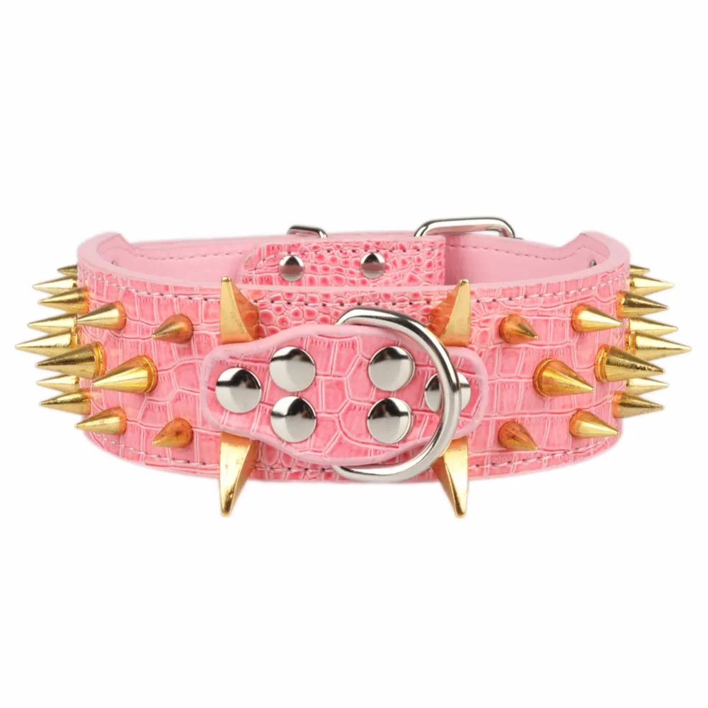 A Big Dogs Collars Spiked Accessories Animals Supplies Personalized For