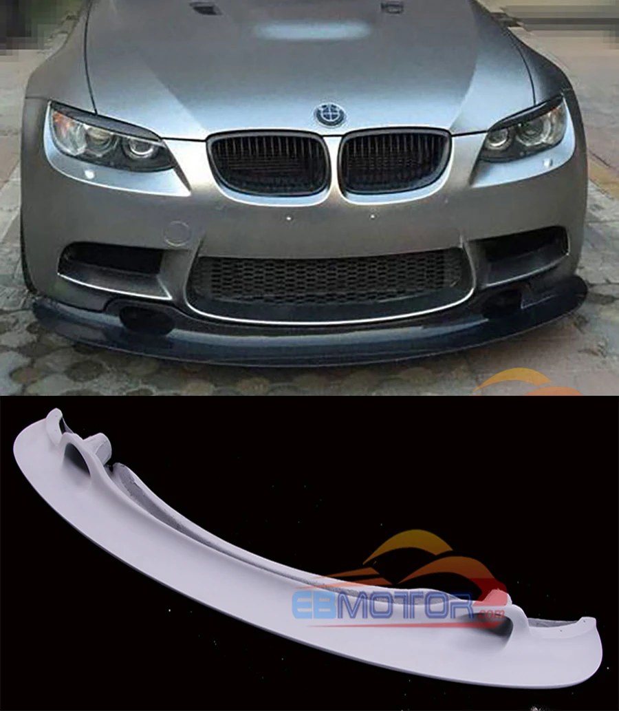 Неокрашенный GT4 стиль стекловолокно передний спойлер для BMW 3 серии E90 E92 E93 M3 Coupe