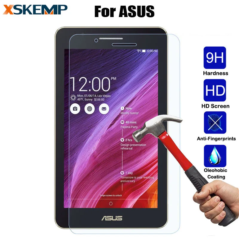 

Slim Tempered Glass Film Clear Screen Protector For ASUS ZenPad 10 Z300C Z300CL C 7.0 Z170C FonePad 8 FE380CG Tablet Protective