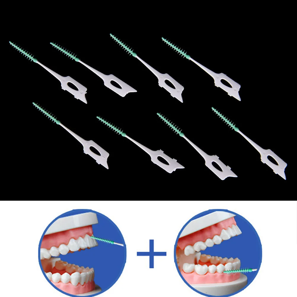 20 шт./кор. зубочистки для ухода за межзубным пространством щетка зубная нить для размещения между прутьями зубы чистыми зубные стик для зубной нити зубочистка и зубная нить