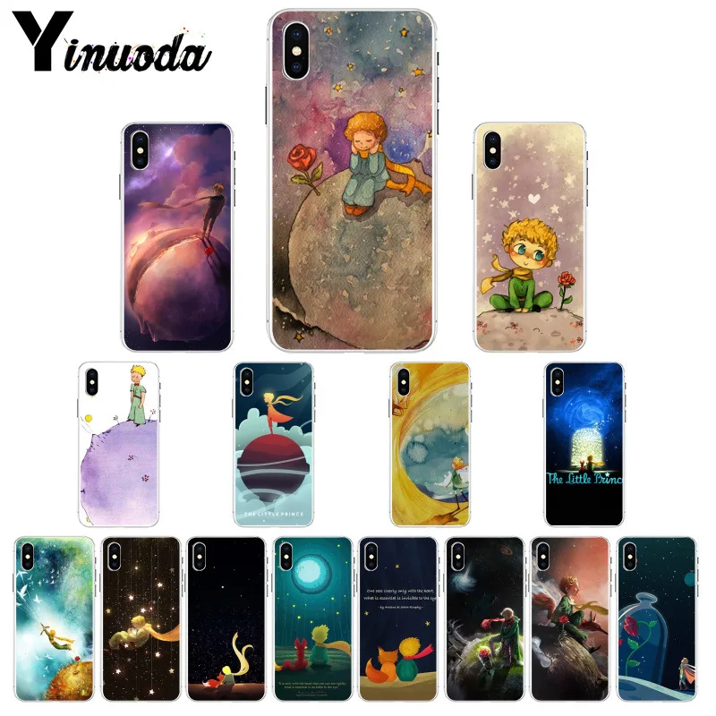 Yinuoda The Little Prince Smart Cover Soft Shell Phone Case for iPhone X XS MAX 6 6S 7 7plus 8 8Plus 5 5S XR