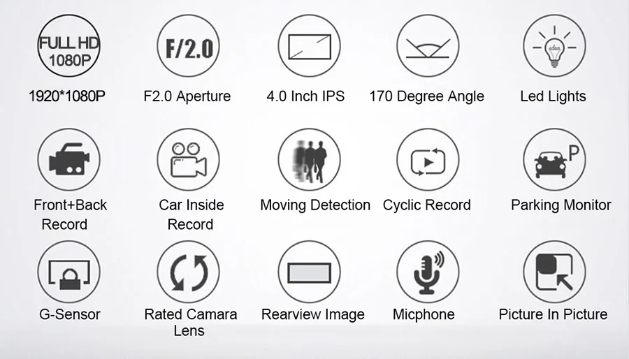 3 Camera Lens 1080P HD Car Rearview Mirror Car DVR Dash Cam G-sensor Rear View170 Degree Night Vision Registrator Dashcam
