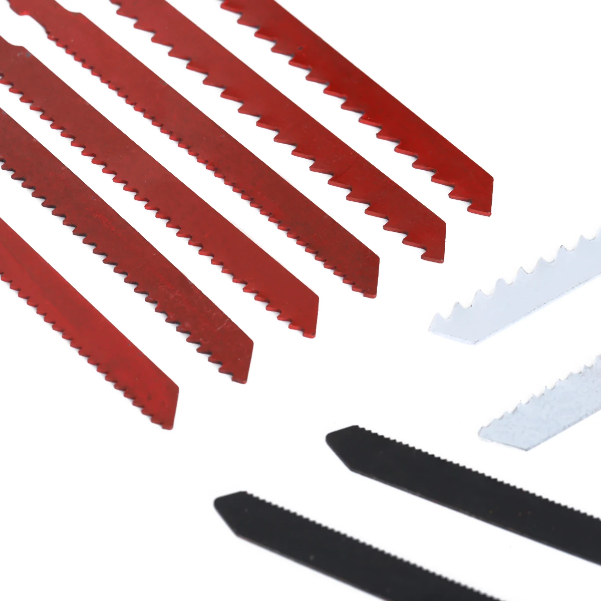 DWZ 10pcs Jigsaw Blades Assortment Set for Bosch T Shank Jig Saw Metal Plastic Wood
