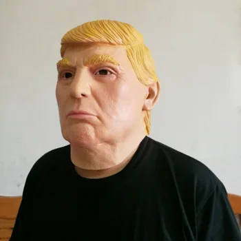 

New Lifelike Donald Trump Mask Billionaire Presidential US President Mask Costume Latex Cospaly Party Mask For Halloween