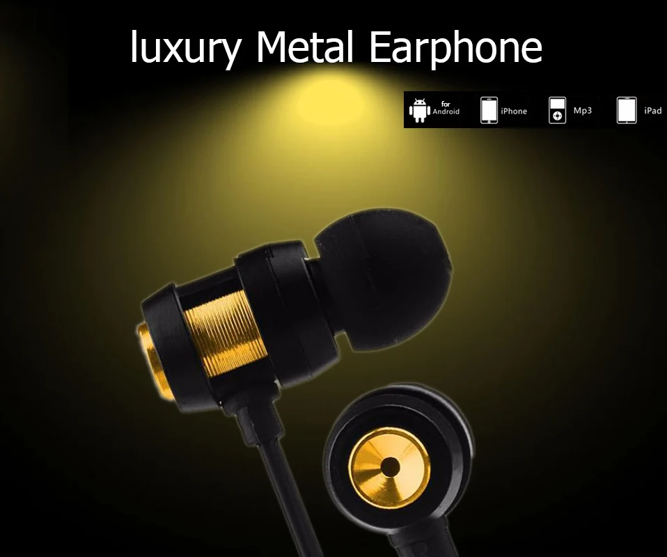 Wired Earphone With Mic Stereo Earphones In-Ear Headset Bass Music Sport Earbuds Noise Cancelling For iPhone 6s Plus Samsung MP3 (1)