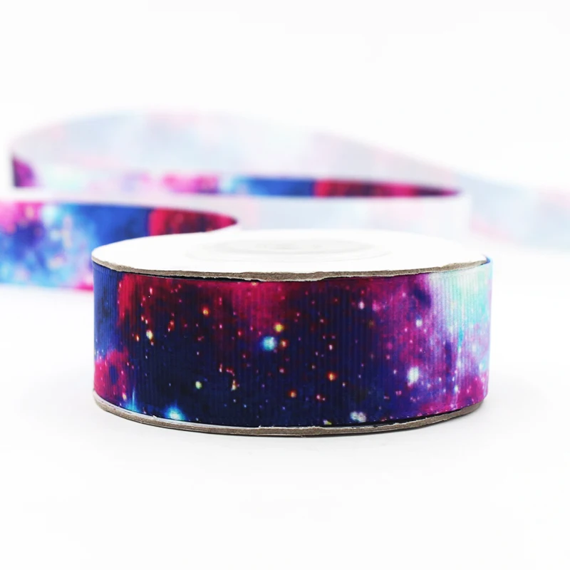 

IuBuFiGo ribbon 7/8" Gradient color Printed Grosgrain ribbon 22mm ribbons DIY Handmade Tape 10 yards/lot X10Y94