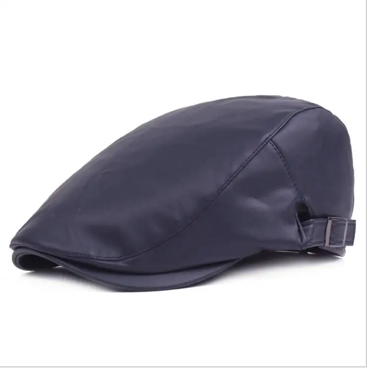 leather biker caps