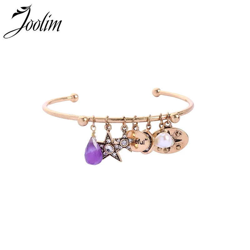 

JOOLIM Statement Charm Cuff Bracelet Fashion Jewelry Women