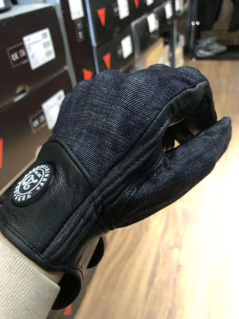 FUYILONG DENIM Leather Protect Gloves 2