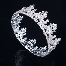 Vintage Big Rhinestone Prom Princess Crown Crystal Bride flower Tiara Bridal Head Jewelry Pageant Wedding Hair AccessoriesT-083