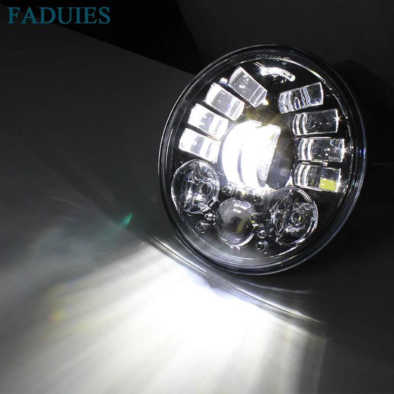 FADUIES 2018 New Motos Accessories 5.75 Adaptive Headlight Motorcycle  for Harley 5-34 Motorcycle Black Projector Daymaker (10)