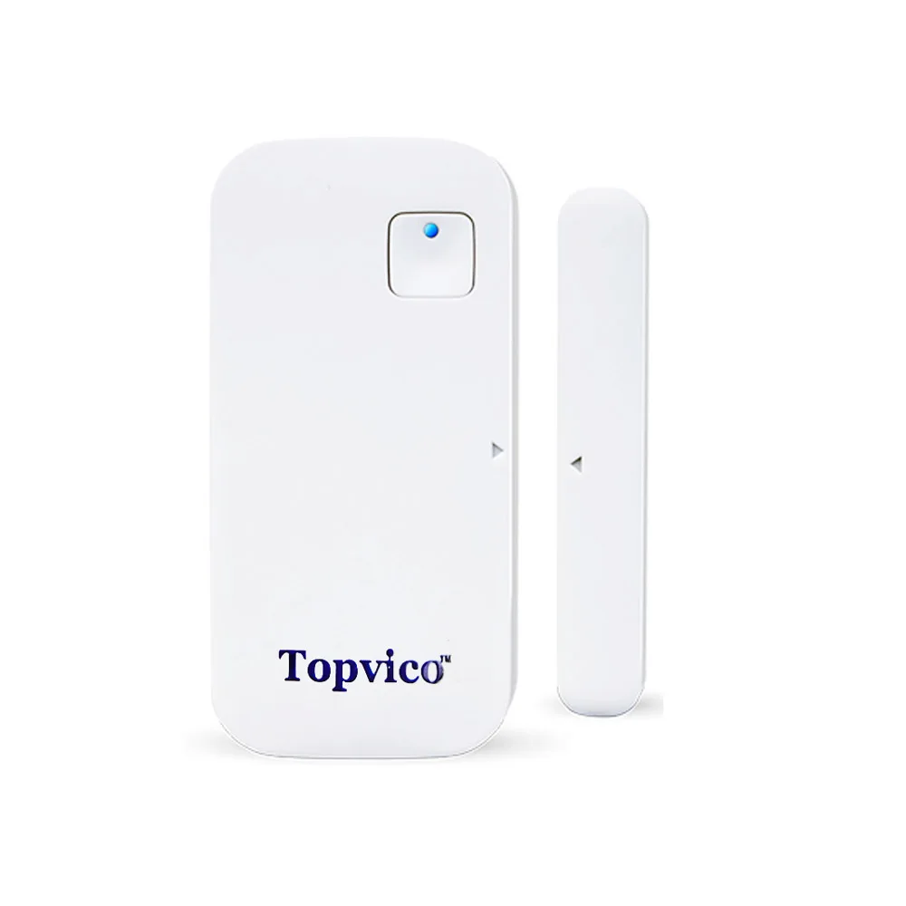 Topvico WiFi датчик для двери приложение управление 110дб дверной охранной сигнализации магнитный переключатель беспроводной, оконный, дверной датчик открытия s Домашняя безопасность - Цвет: 1 WIFI Door Sensor