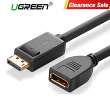 Ugreen 28AWG Дисплей порты и разъёмы DP удлинитель мужчин женщин