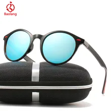 Классические поляризационные солнцезащитные очки, мужские винтажные Роскошные брендовые Круглые Солнцезащитные очки для женщин, очки для вождения, УФ-очки, Gafas De Sol Mujer