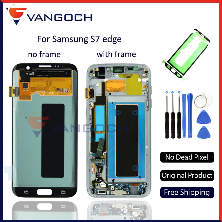 

Original Super Amoled LCD Screen Touch Digitizer Assembly for Samsung Galaxy S7 edge g935 g935f g935fd Display Replacement
