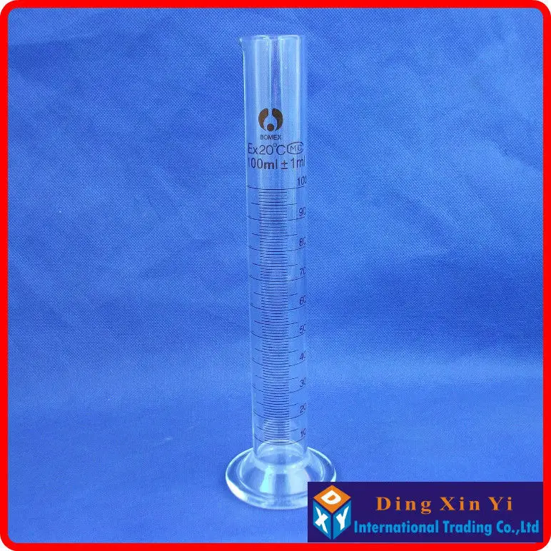 

(2 pieces/lot)100ml glass measuring cylinder graduated cylinder,measuring graduates glass graduate