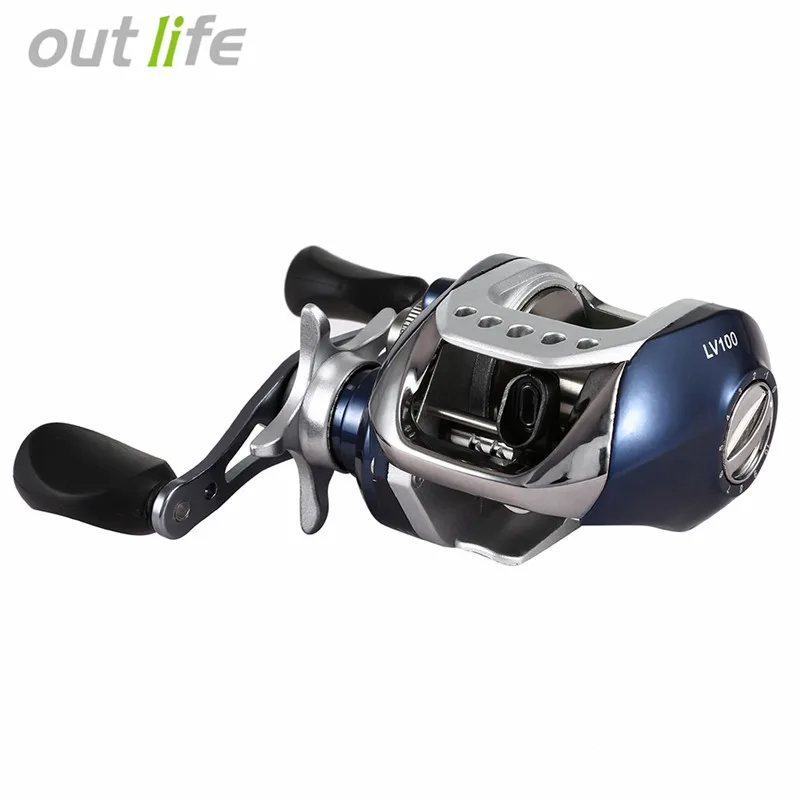 

Outlife 10 + 1 Bearings 6.3 : 1 Left / Right Hand Fishing Reel Lure Vessel Wheel Baitcasting Reel