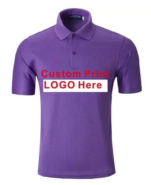 Цифровая Печать Пользовательские Печати Логотип Poloshirt Хлопка Уловка быстрое