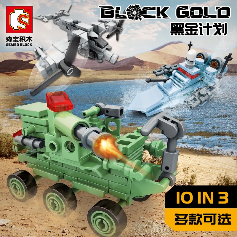 

Sembo Diamon Nano Blocks Black Gold Compatible LeSet Technic Voiture Building Brick Educational Toys Birthday Gift