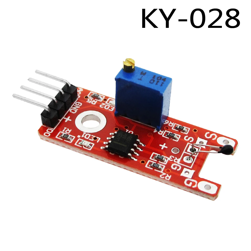 4pin KY-028 Digital Temperature Thermistor Thermal Sensor Module Switch DIY Starter Kit | Электронные компоненты и