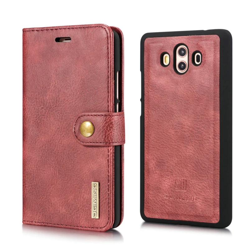 

Brand New Fashion Case for Huawei Mate 10 Luxury Leather Wallet Cover 5.9" Men's Phone Bag 2 in 1 Removeable Magnetic Stand Case