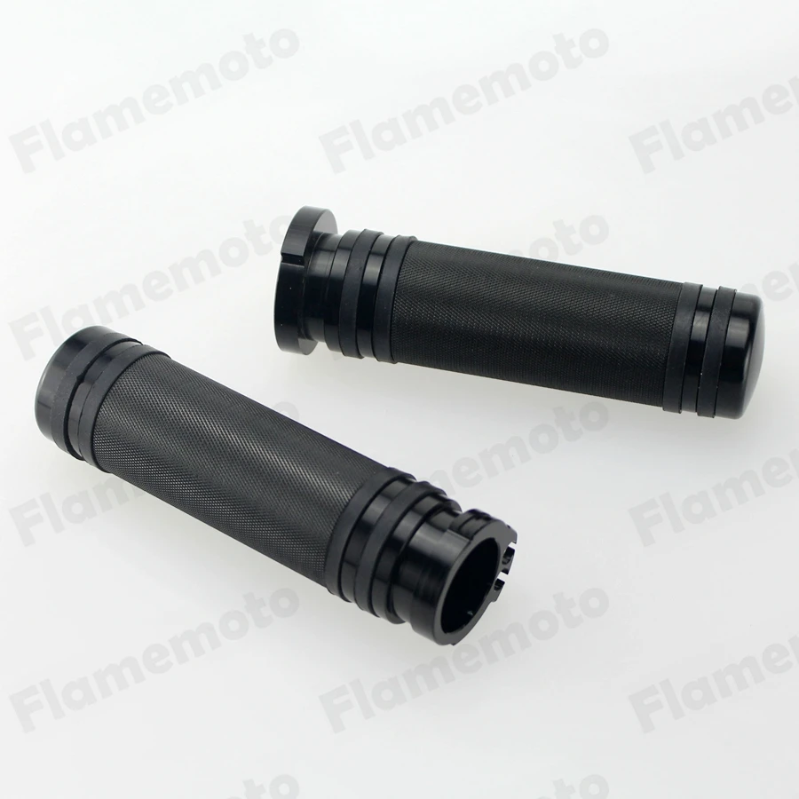 

1"25mm Motorcycle Grips Black CNC Aluminum Handlebar Hand Grips For Harley Sportster Dyna Fatboy Night Train XL XR 1996-2019