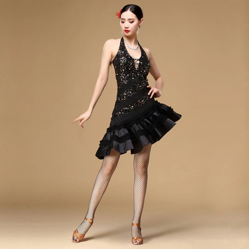 New 2017 Ballroom Dancing Salsa Dance Dresses Girls Costumes Latin