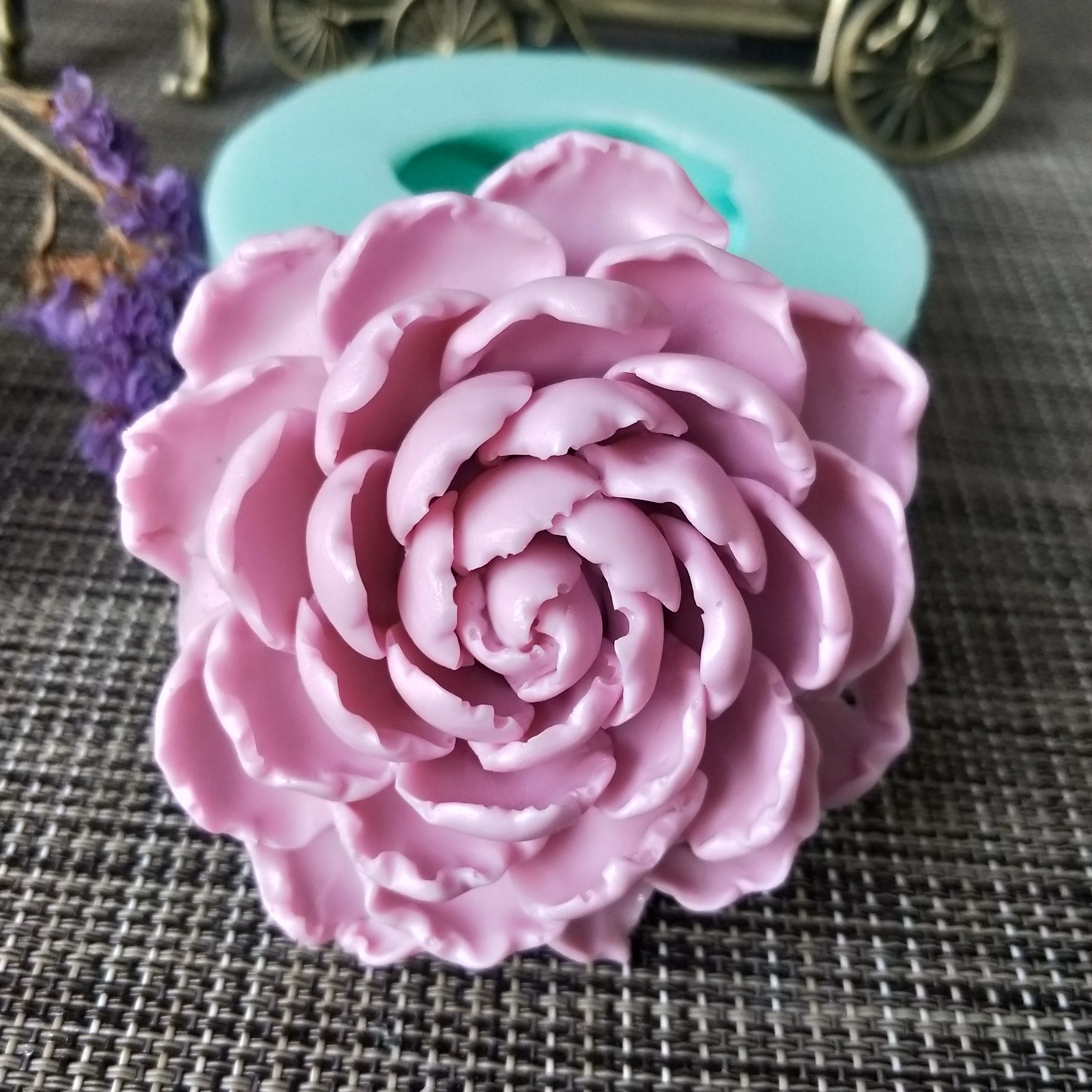 

HC0112 PRZY Silicone Soap Mold 3D Flower Peony Rose chrysanthemum Mould Candle Aroma Moulds Soap Making Mold Resin Clay Mould