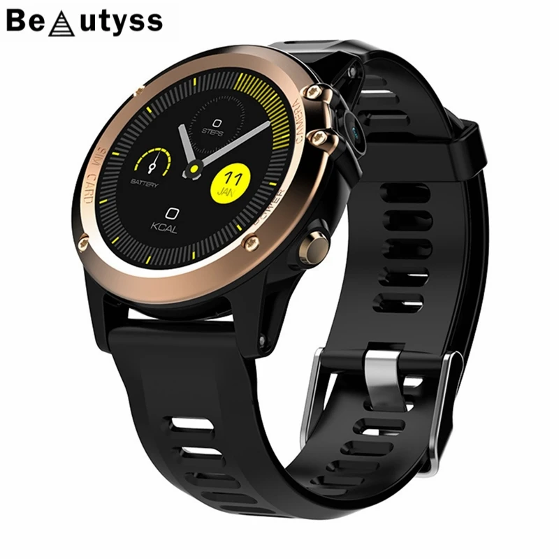 

Beautyss H1 smart watch Android 4.4 waterproof 1.39 "MTK6572 BT 4.0 3G Wifi GPS SIM for iPhone Smartwatch men mobile devices