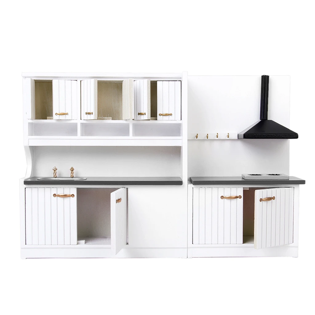Uncategorized Dollhouse Kitchen Furniture online get cheap dollhouse kitchen furniture aliexpress com 112 scale wooden set pretend play doll house