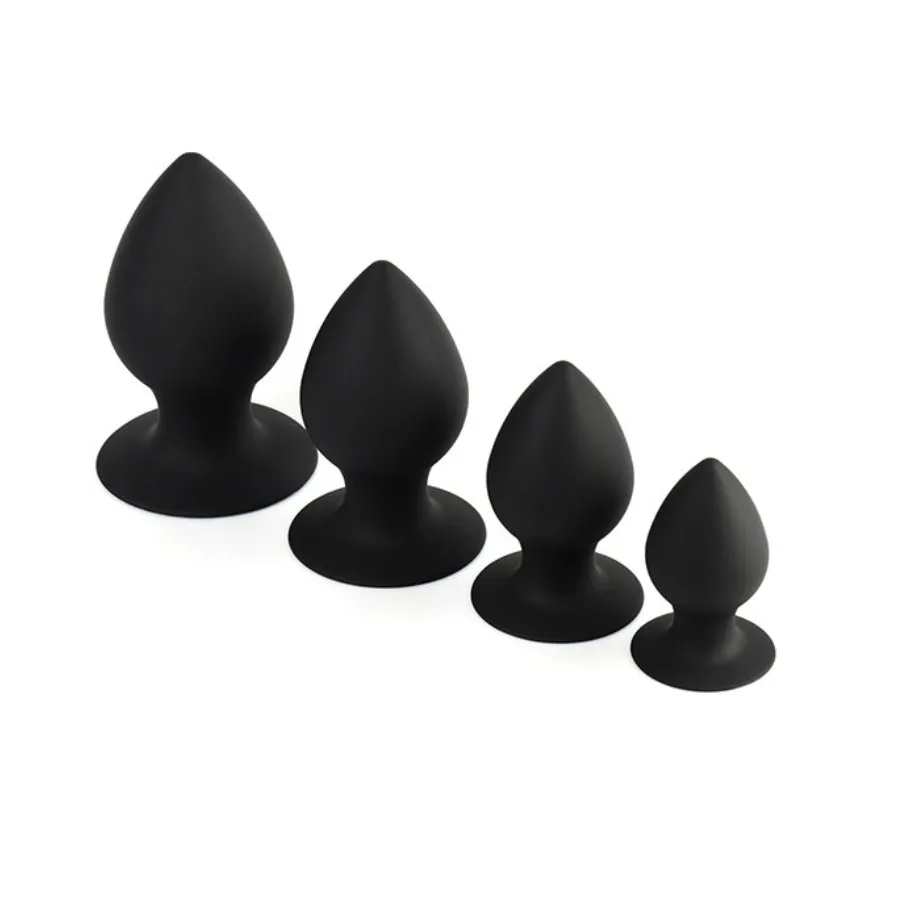 New S/M/L/XL Comfortable Silicone Anal Plug Suction Cup Big Butt Plug,Anal Dilator Huge Anal Toys for Women Anus Adult Games 
