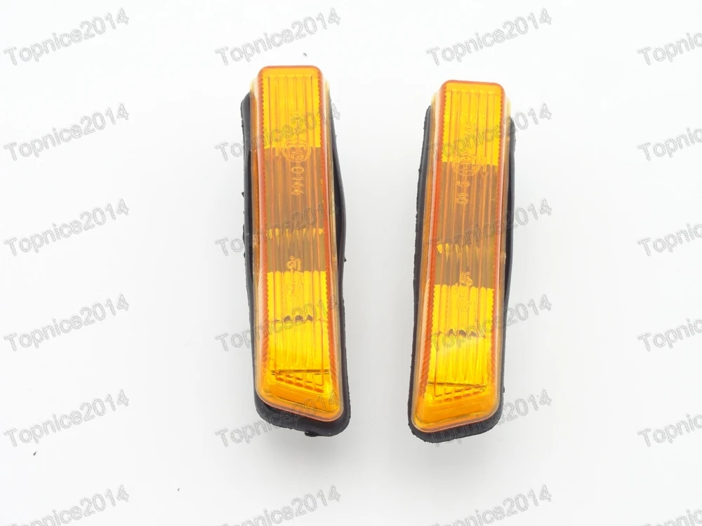 1Pair Amber Fender Side Marker Lamps Lights Turn Signal Lamps For BMW