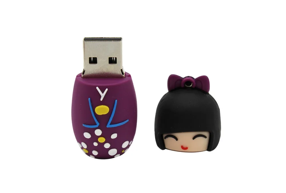 STmagic USB Flash Drive 64G накопитель 32G 16G Стиль японская кукла игрушка флешки