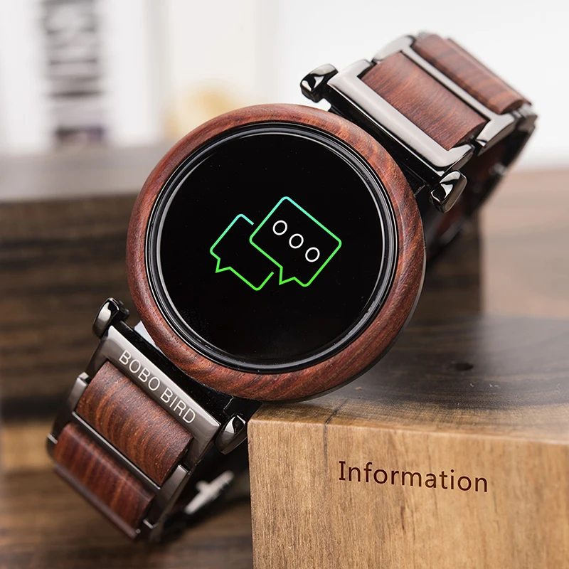 wooden smart watch