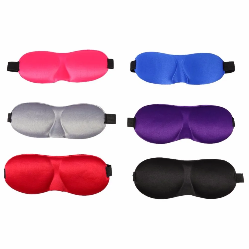 Buy 3D Soft Eyeshade Cotton Sleeping Eye Mask Portable Travel Office Sleep Rest