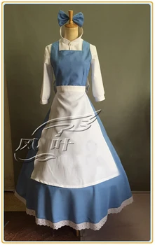 

Blue Belle Princess dress cosplay costume from beauty and the beast custom cosplay costume