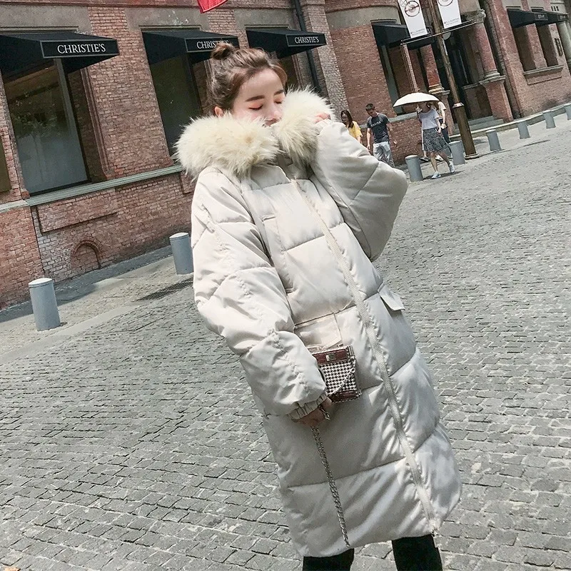 Et 2018 À Femmes Col white Chaud Mode Grande Rembourré Pw40 Imperméable Poche Manteau Capuchon D'hiver De Fermeture Glissière Black Fourrure Parkas Grand Ouatée Veste gwOdn0vxqv